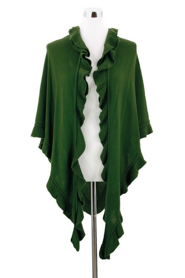 Luise Steiner Halstuch Trachtenponcho - MARIANDL - moos von Luise Steiner