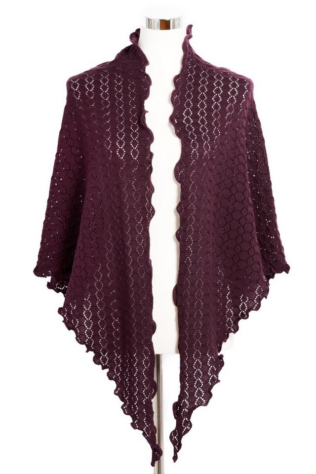 Luise Steiner Halstuch Trachtenstola - AJOUR - wine von Luise Steiner