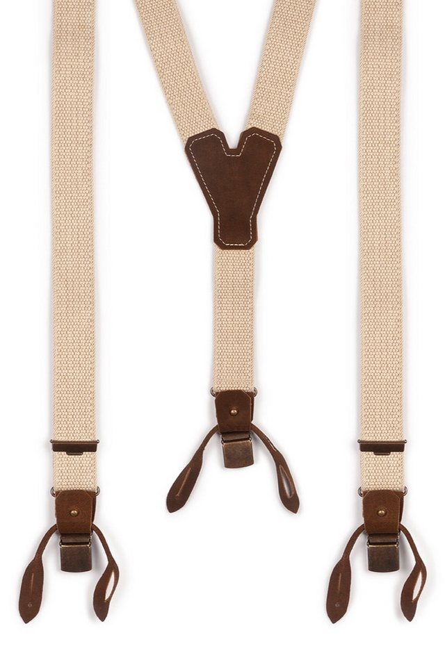 Luise Steiner Trachtenlederhose Trachten Hosenträger - BASIC-DUNKEL II - natur von Luise Steiner