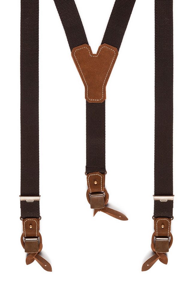 Luise Steiner Trachtenlederhose Trachten Hosenträger - BASIC-DUNKEL - schwarz von Luise Steiner