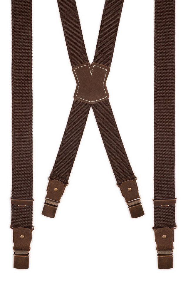 Luise Steiner Trachtenlederhose Trachten Hosenträger - SIMPLE-DUNKEL - braun von Luise Steiner