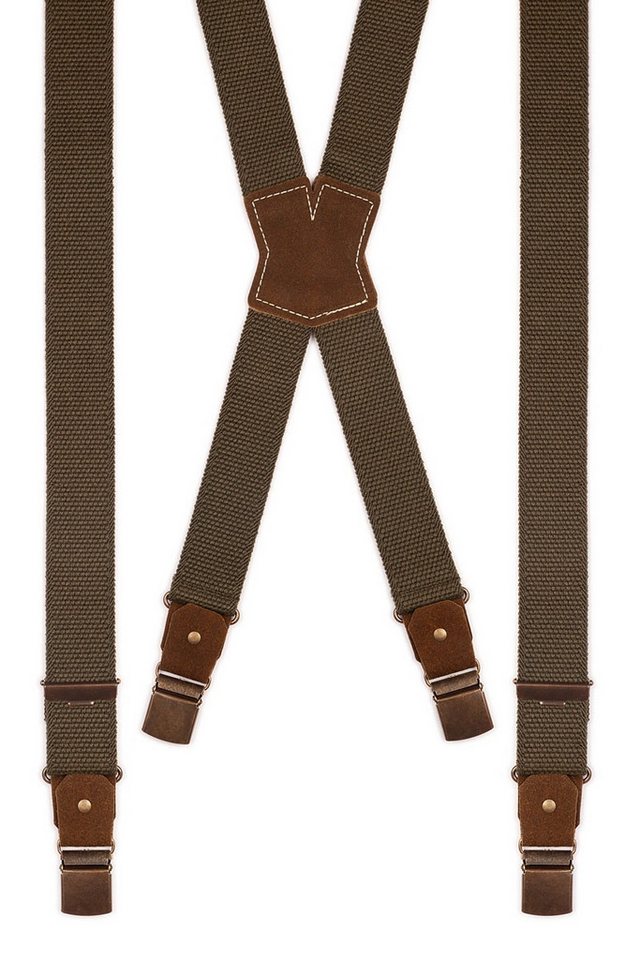 Luise Steiner Trachtenlederhose Trachten Hosenträger - SIMPLE-DUNKEL - oliv von Luise Steiner
