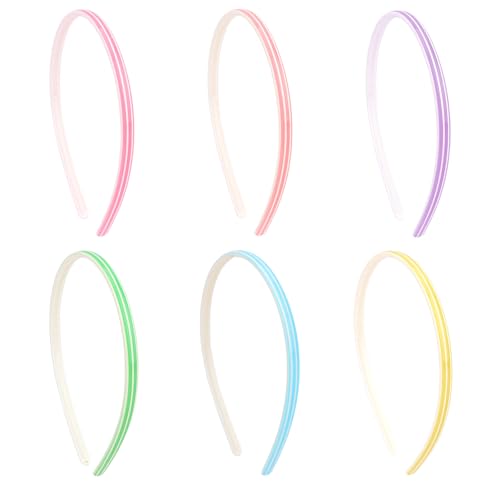 Luixenir 6 Stück Candy dünne Stirnbänder Kunststoff Haarbänder mit rutschfesten Innenzähnen Regenbogen Multicolor Langlebig & Dehnbar Stirnbänder für Mädchen Luixenir 6 Stück Candy dünne Stirnbänder Kunststoff Haarbänder mit rutschfesten Innenzähnen Regenbogen Multicolor Langlebig & Dehnbar Stirnbänder für Mädchen von Luixenir