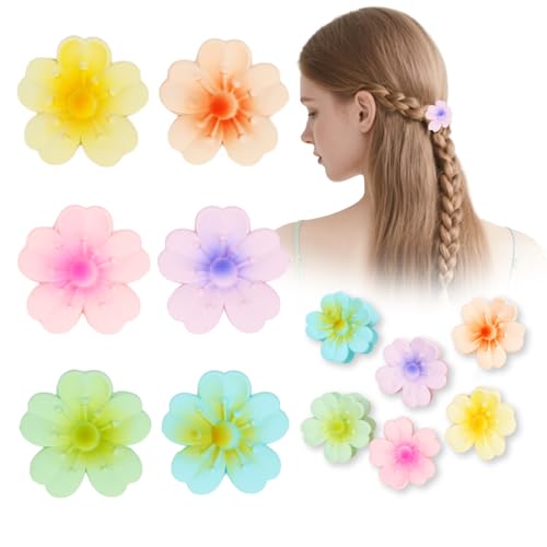 Luixenir Haarspangen mit Blumenmotiv, matt, mehrfarbig, starker Halt und rutschfeste Haarklammern für dünnes/dickes Haar, Accessoires für Damen und Mädchen, 6 Stück Luixenir Haarspangen mit Blumenmotiv, matt, mehrfarbig, starker Halt und rutschfeste Haarklammern für dünnes/dickes Haar, Accessoires für Damen und Mädchen, 6 Stück von Luixenir
