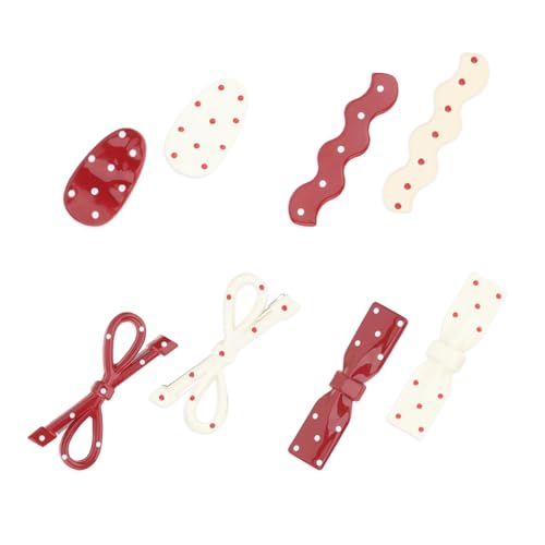 Luixenir Haarspangen mit Schleife, Kunststoff, 8 Stück, niedliche Haarspangen für Damen von Luixenir