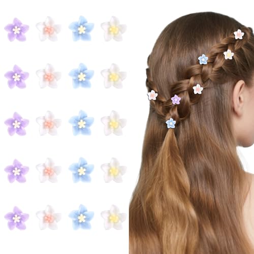 Luixenir Mini-Blumen-Haarspangen, klein, niedlich, kleine Blume, Haarschmuck für Mädchen und Frauen, 20 Stück Luixenir Mini-Blumen-Haarspangen, klein, niedlich, kleine Blume, Haarschmuck für Mädchen und Frauen, 20 Stück von Luixenir