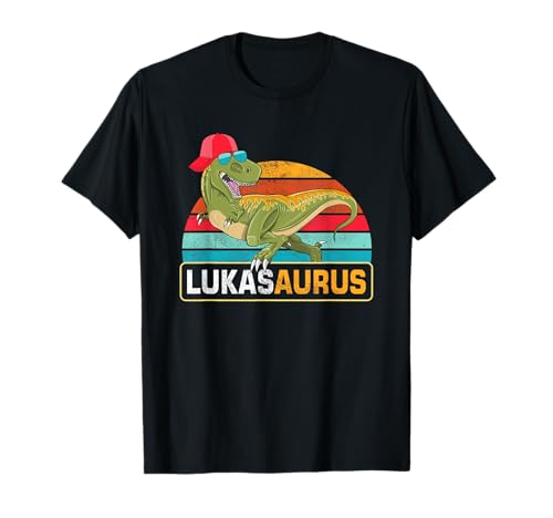 Lukas Saurus Dinosaurier Jungen Name Lukas T-Shirt Lukas Saurus Dinosaurier Jungen Name Lukas T-Shirt von Lukas Name Geschenke Lukas Namensgeschenk