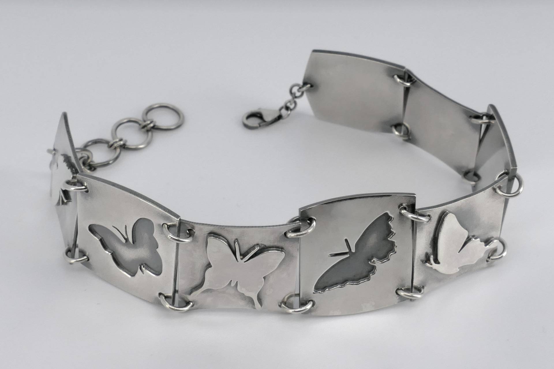 Silber Schmetterling Armband, Feine Langlebige Armband Mit Schmetterlingen von LukasCraft