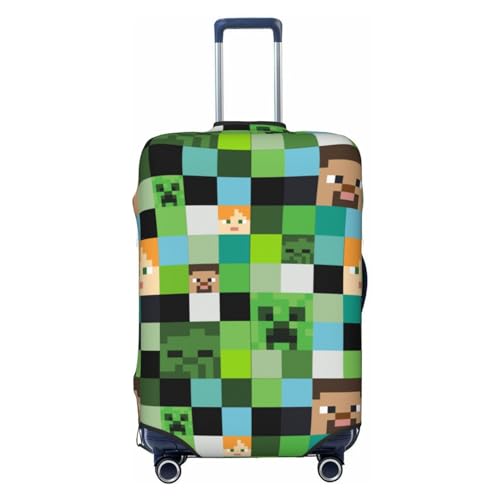 Lukbfall Kofferabdeckungen mit Videospiel-Controller-Muster, elastisch, waschbar, Gaming-Gadgets, Gepäckschutz, Reisekoffer-Schutzhülle für Kinder und Erwachsene, Spiel #06, XL (Fit 30-32 Inch von Lukbfall