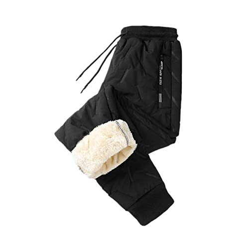 Lukery Thermo Hose Damen Winter Warme Fleece Gefüttert Dicke Elastische Freizeithose Mädchen Jogginghose Thermal Pants Sweatpants Flauschig Hose für Fitness Laufen Wandern von Lukery