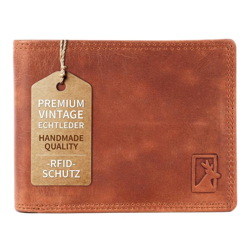 Geldbörse Aus Leder Mit Rfid-Schutz | Geldbeutel Geschützten Kartenfächern Hochwertigem Leder, Münzfach Und Kreditkartenschutz von LukesLederwaren