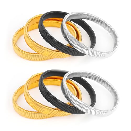 Ärmelhalter Damen,Ärmelhalter Herren,Ärmelraffer Damen,Hemd-Armband,Ärmelhalter Herren,Ärmelhalter Herren Silber,Anti-Rutsch-Hemd Ärmelhalter,Ärmelhalter Damen Elastisch,Ärmelhalter Für Hemden von Luktastic