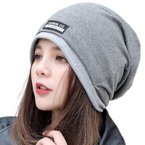 LukyTrge 5G Anti-Strahlungskappe, Silberfaser, elektromagnetische Wellen, Strahlenschutz, EMF-Schutz, Kopfbedeckung, Beanie, grau, One size von LukyTrge