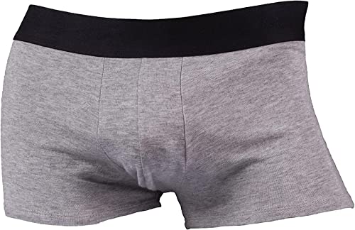 LukyTrge EMF Anti-Strahlungs-Slip, Silberfaser, strahlungsabschirmende Unterwäsche, Shorts, Hosen, Slips, grau, XXL von LukyTrge
