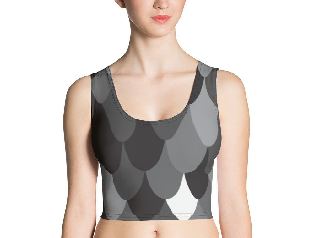 Moderne Meerjungfrau Crop Top, Ernte, Yoga Top von LulaActivewear