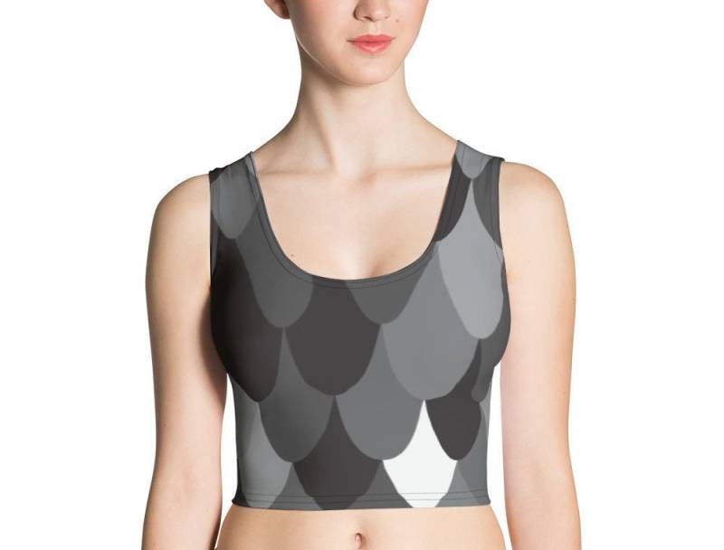 Moderne Meerjungfrau Crop Top, Ernte, Yoga Top von LulaActivewear