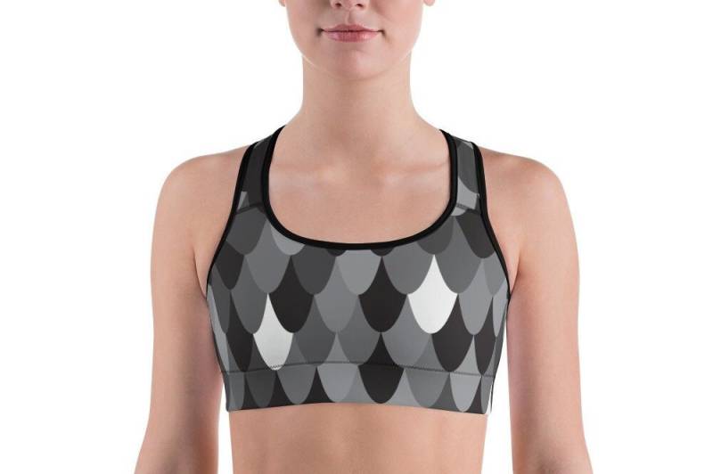 Moderne Meerjungfrau Sport-Bh von LulaActivewear