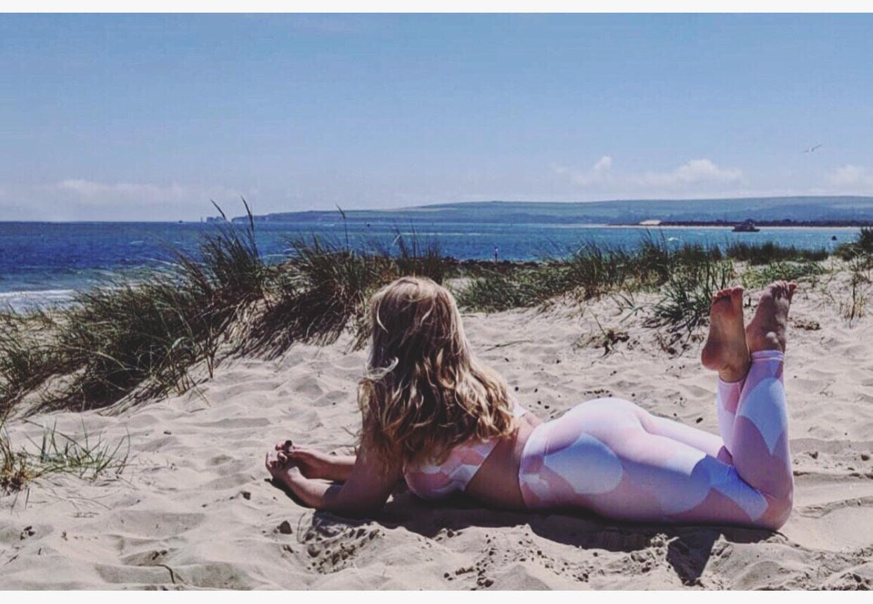 Rosa Mermaid Yoga Leggings von LulaActivewear