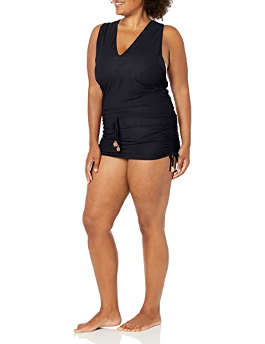 Luli Fama Damen Cosita Buena Racerback Mini-Kleid Badebekleidung, schwarz, Small von Luli Fama
