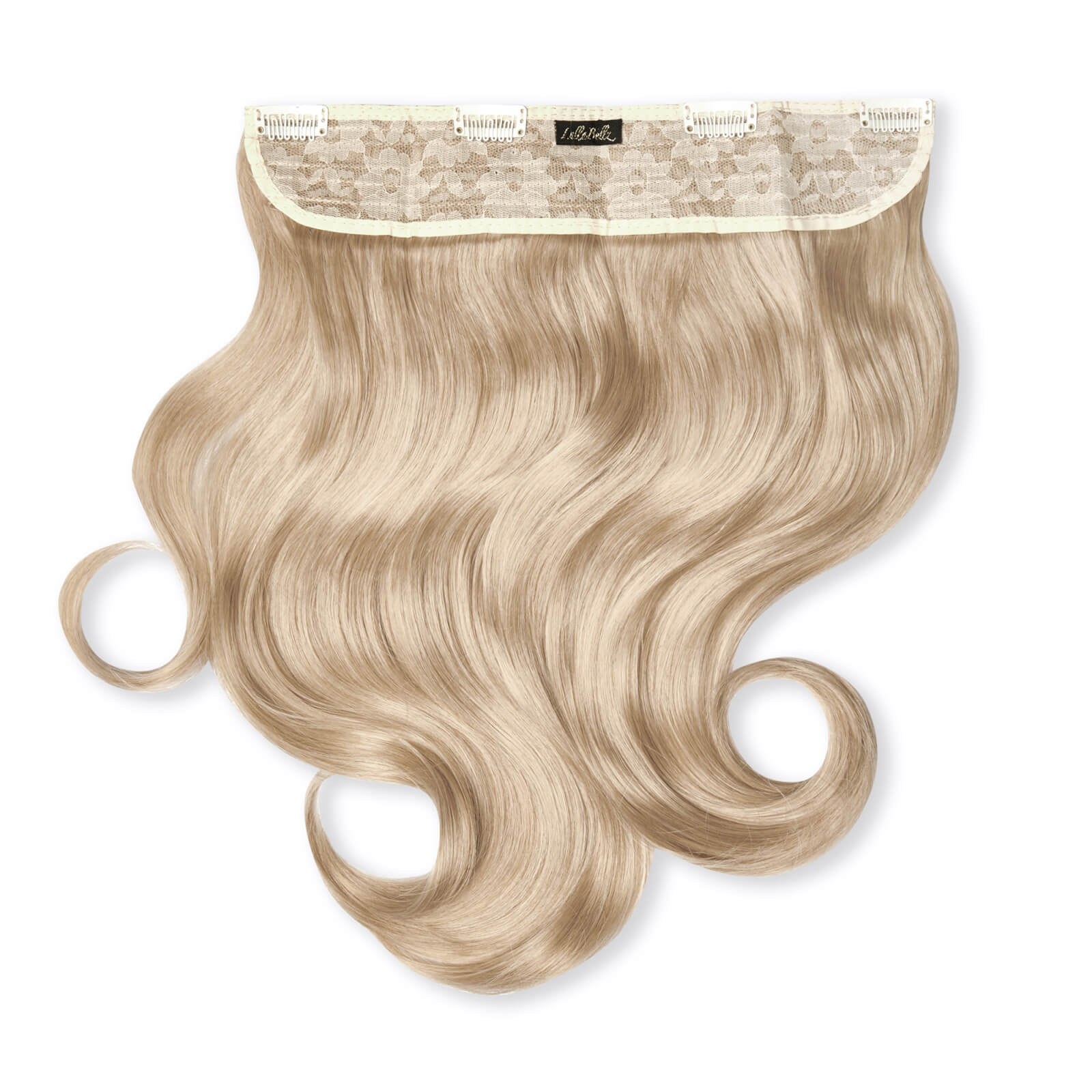 LullaBellz Thick 16 1-Piece Curly Clip in Hair Extensions (Various Colours) - California Blonde von Lullabellz