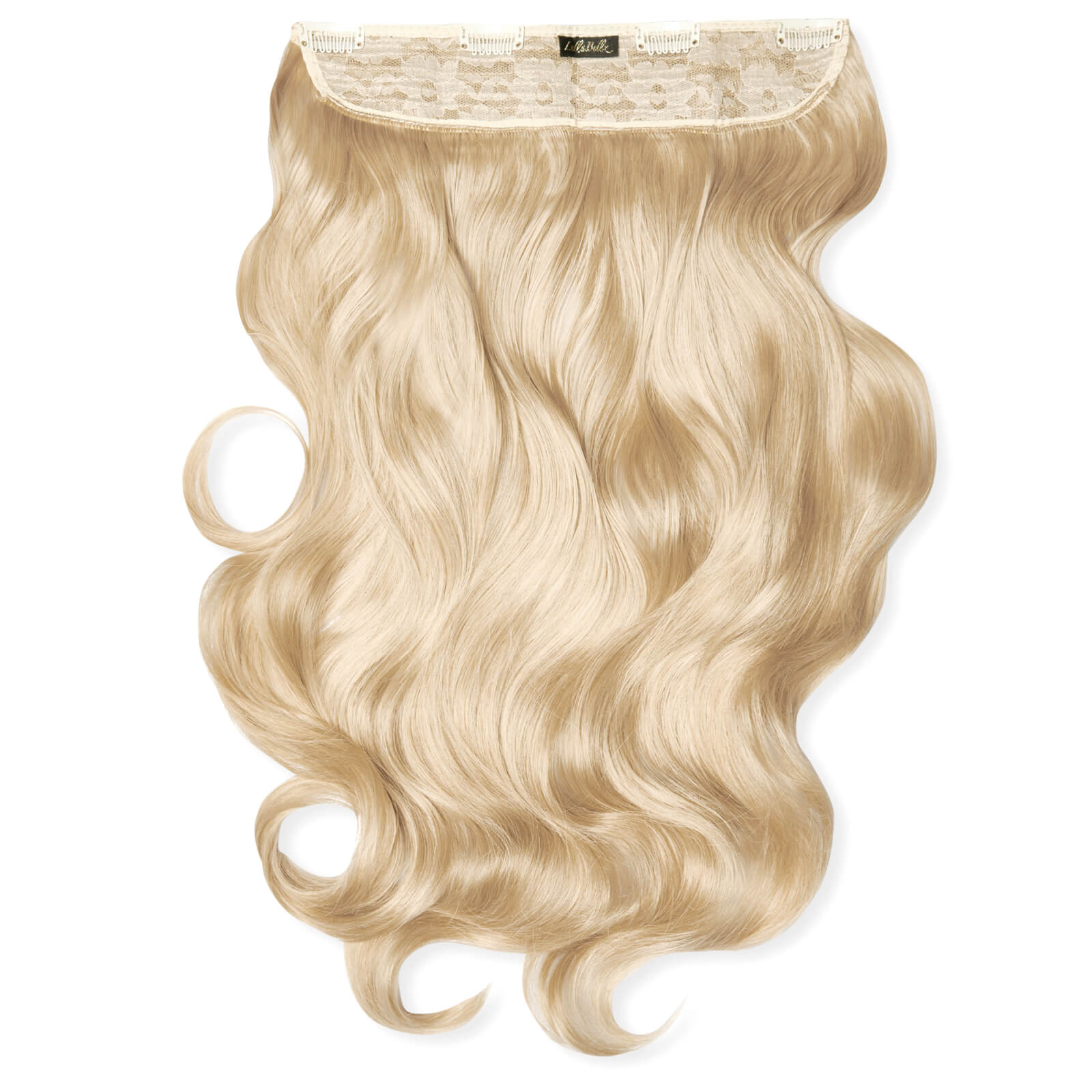 LullaBellz Thick 20 1-Piece Curly Clip in Hair Extensions (Various Colours) - Light Blonde von Lullabellz