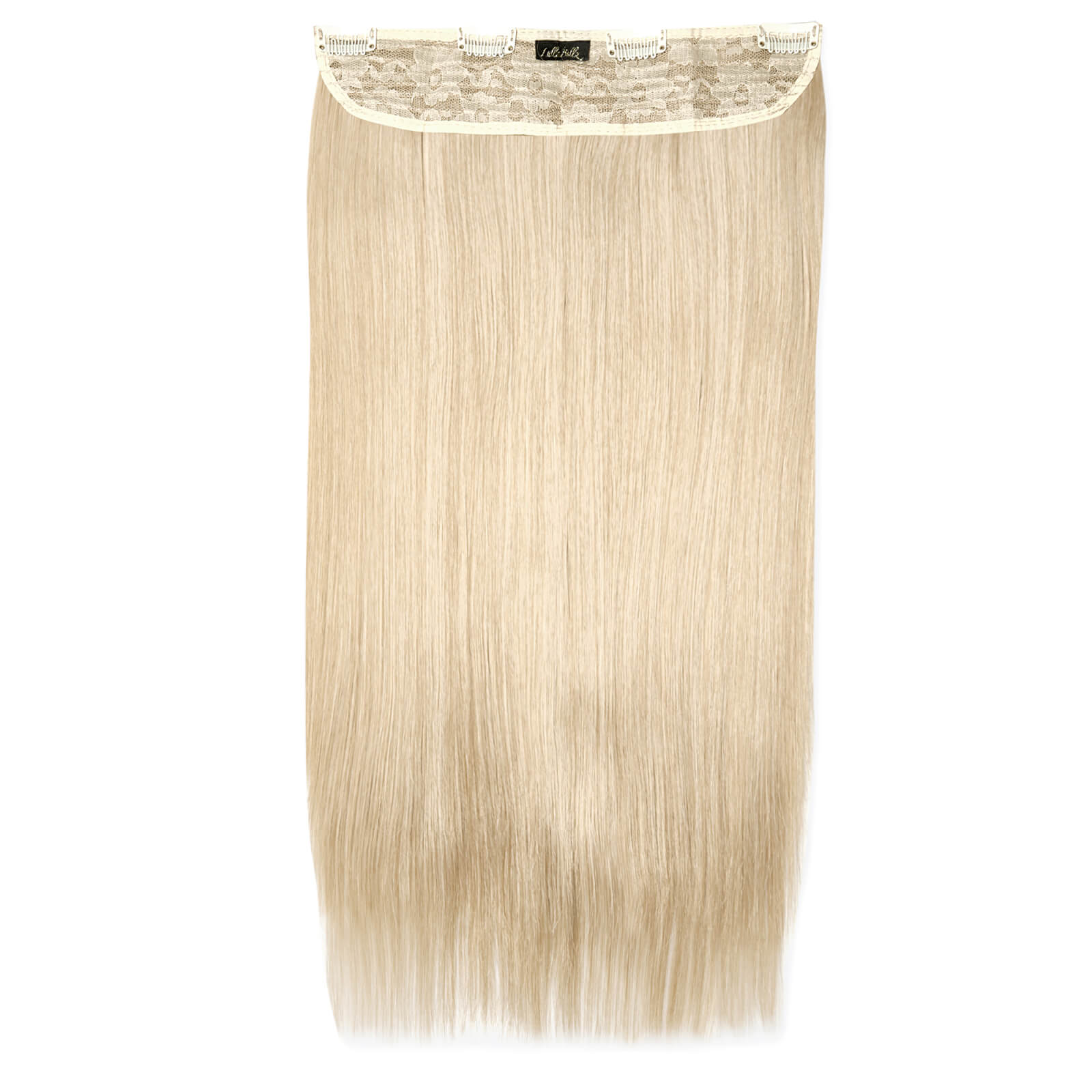 LullaBellz Thick 24 1-Piece Straight Clip in Hair Extensions (Various Colours) - Light Blonde von Lullabellz