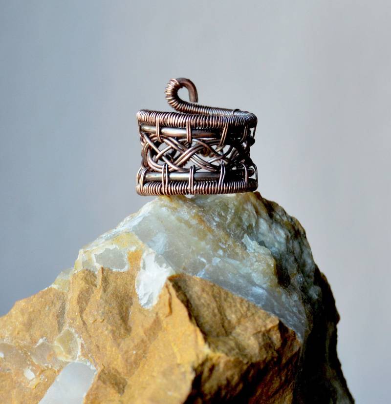 Dreadlocks Haar Perlen-Wikinger Schmuck-Haarring-Bartring-Fingerring-Kupferring Dreadlocks Haar Perlen-Wikinger Schmuck-Haarring-Bartring-Fingerring-Kupferring von LullasJewelry