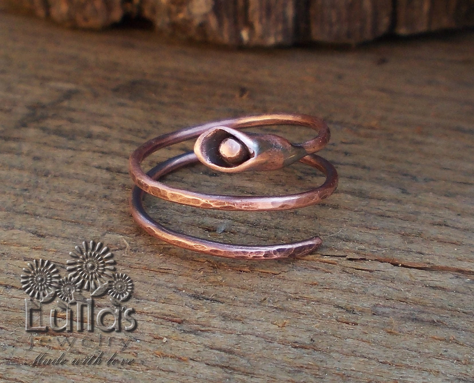 Kala Blume Kupfer Ring-Arthritis Ring-Antique Ring-Handgemacht Kala Blume Kupfer Ring-Arthritis Ring-Antique Ring-Handgemacht von LullasJewelry