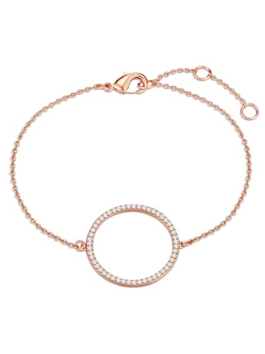 Lulu Jane Damen Armband aus Messing verziert mit Kristallen von Lulu & Jane