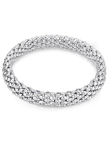 Lulu Jane Damen Armband aus Metall-Legierung Modeschmuckarmband silber von Lulu & Jane