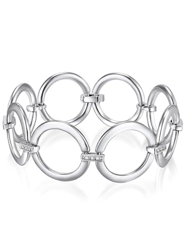 Lulu Jane Damen Armband aus Metall verziert mit Kristallen von Lulu & Jane