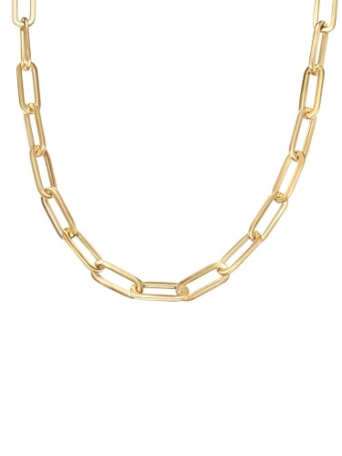 Lulu Jane Damen Kette Metall-Legierung gelbgold Modeschmuckhalskette von Lulu & Jane