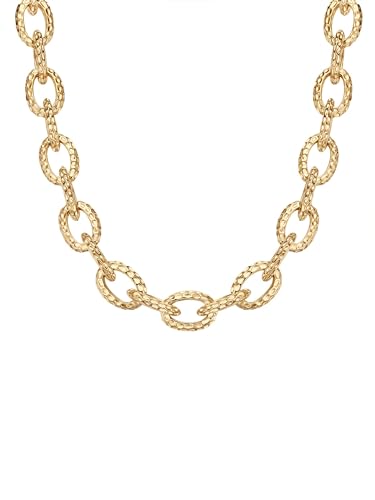 Lulu Jane Damen Kette Metall-Legierung gelbgold Modeschmuckhalskette von Lulu & Jane