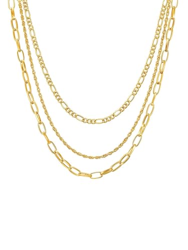 Lulu Jane Damen Kette Metall-Legierung roségold Modeschmuckhalskette von Lulu & Jane