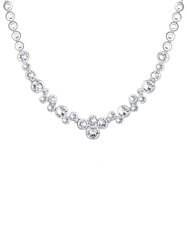 Lulu Jane Damen Kette aus Metall verziert mit Kristallen von Lulu & Jane