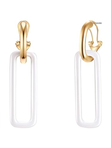 Lulu Jane Damen Ohrhänger Messing gelbgold Modeschmuckohrhänger von Lulu & Jane