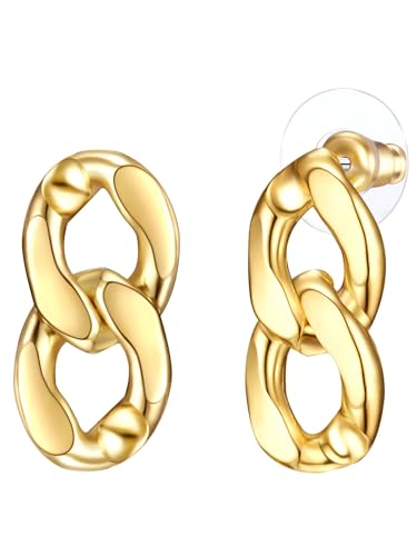 Lulu Jane Damen Ohrhänger Metall-Legierung gelbgold Modeschmuckohrhänger von Lulu & Jane