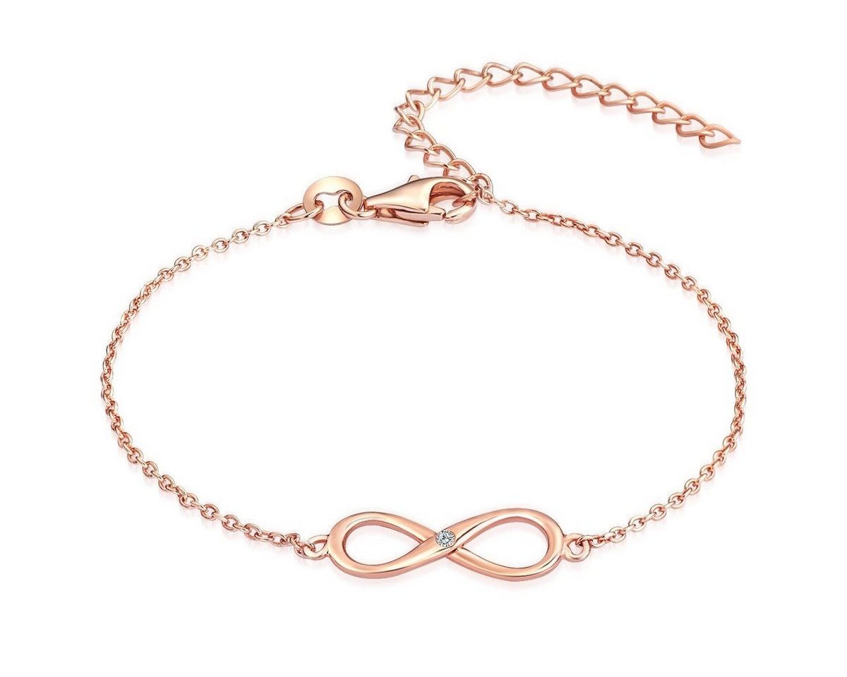 Lulu & Jane Armband Infinity roségold, Sterling Silber von Lulu & Jane