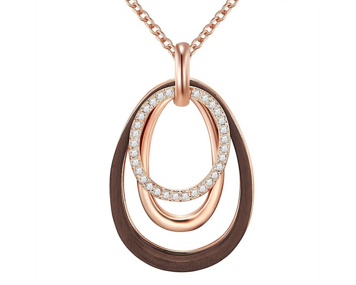 Lulu & Jane Collier roségold, verziert mit Kristallen von Swarovski® von Lulu & Jane