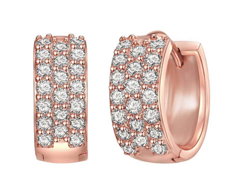 Lulu & Jane Paar Creolen Set: AV223 (2-tlg), mit Zirkonia von Lulu & Jane