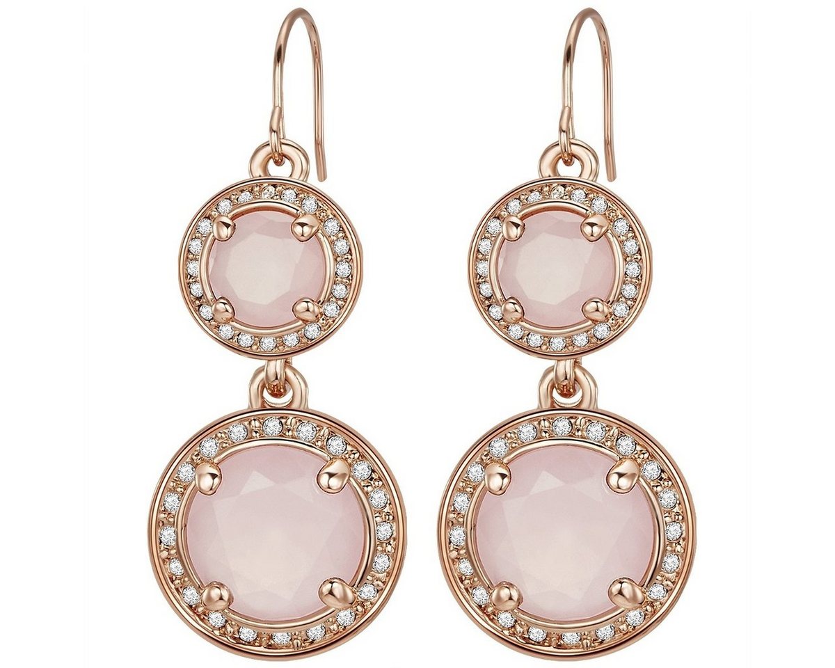 Lulu & Jane Paar Ohrhänger roségold, mit Glas Lulu & Jane Paar Ohrhänger roségold, mit Glas von Lulu & Jane