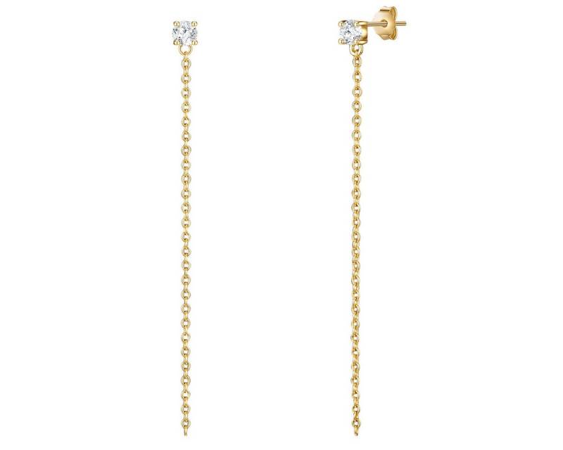 Lulu & Jane Paar Ohrhänger Set: AV189 (2-tlg), mit Zirkonia von Lulu & Jane