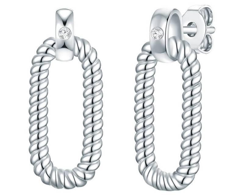 Lulu & Jane Paar Ohrhänger Set: AV231 (2-tlg), mit Diamant von Lulu & Jane