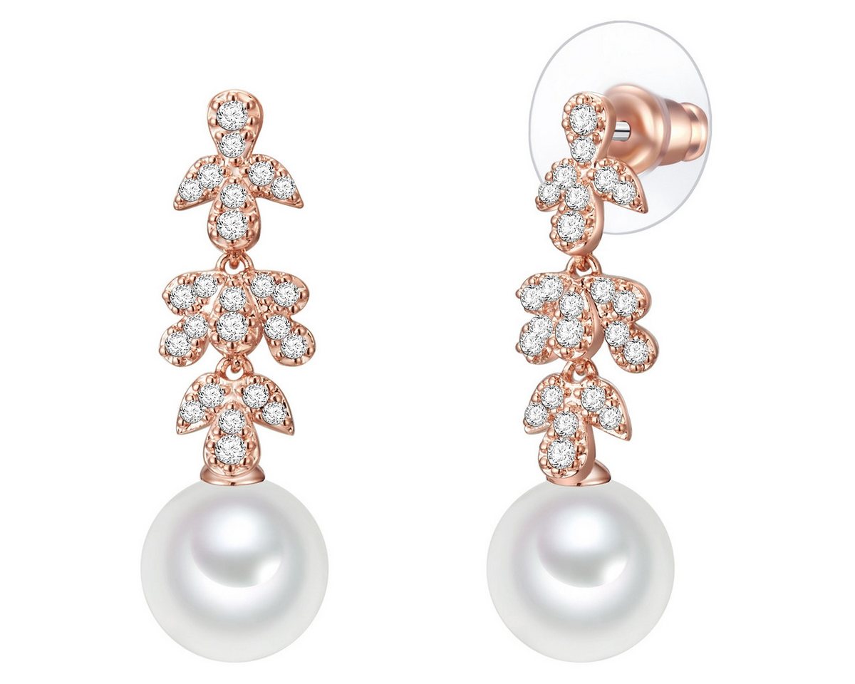 Lulu & Jane Paar Ohrstecker Set: AV150 (2-tlg), mit Zirkonia von Lulu & Jane