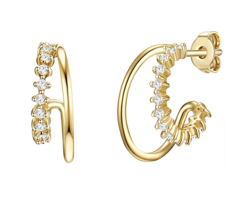 Lulu & Jane Paar Ohrstecker Set: AV205 (2-tlg), mit Zirkonia von Lulu & Jane