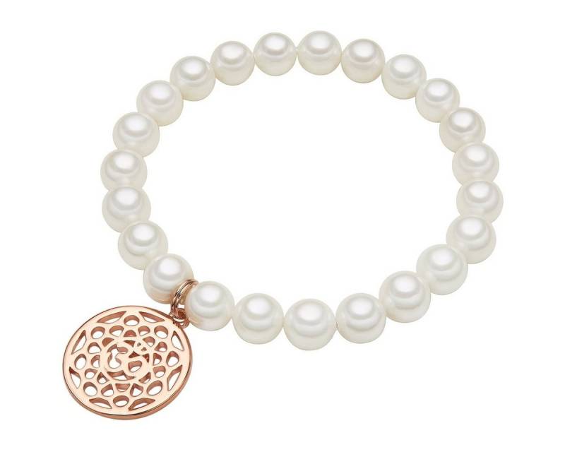 Lulu & Jane Perlenarmband Karma weiß, mit Karma von Lulu & Jane