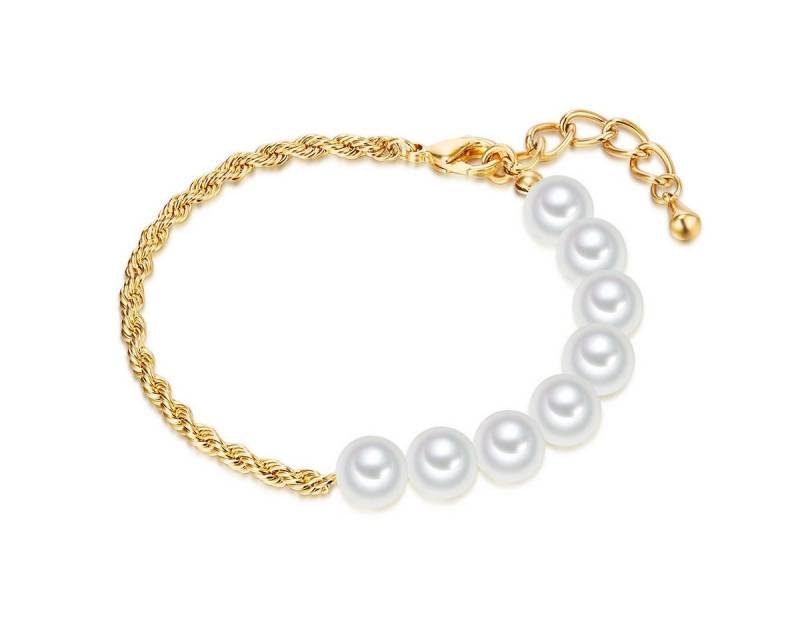 Lulu & Jane Perlenarmband Messing von Lulu & Jane