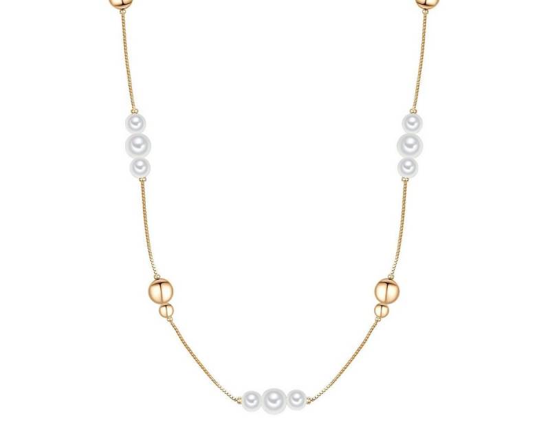 Lulu & Jane Perlenkette gelbgold von Lulu & Jane