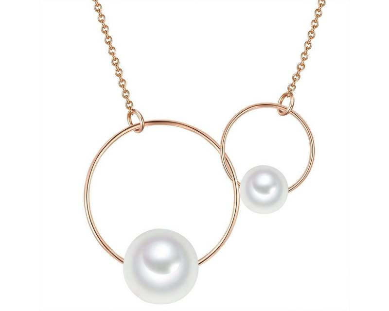 Lulu & Jane Perlenkette roségold von Lulu & Jane