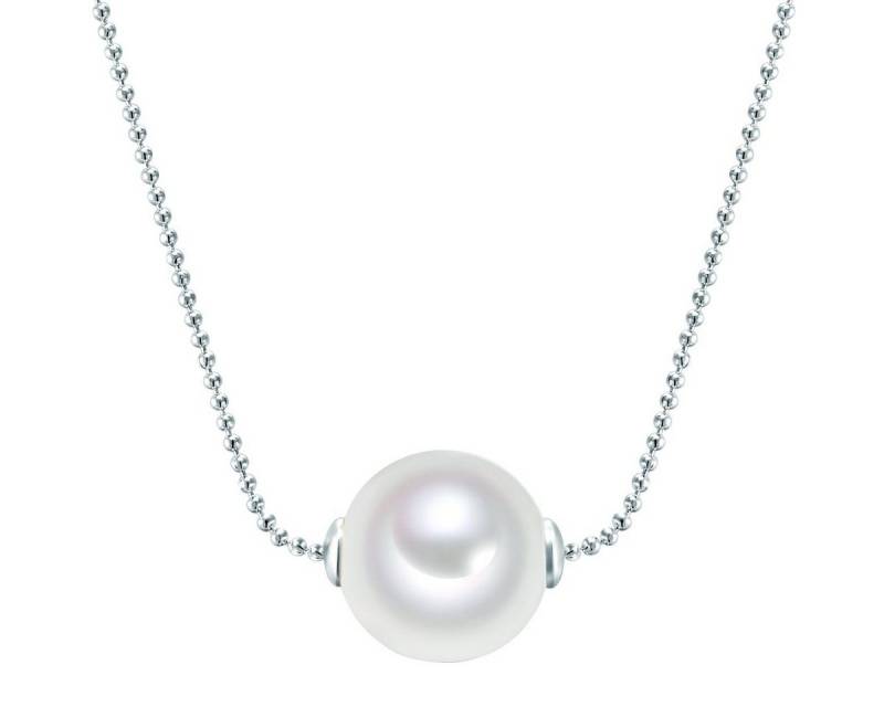 Lulu & Jane Perlenkette silber, Messing von Lulu & Jane